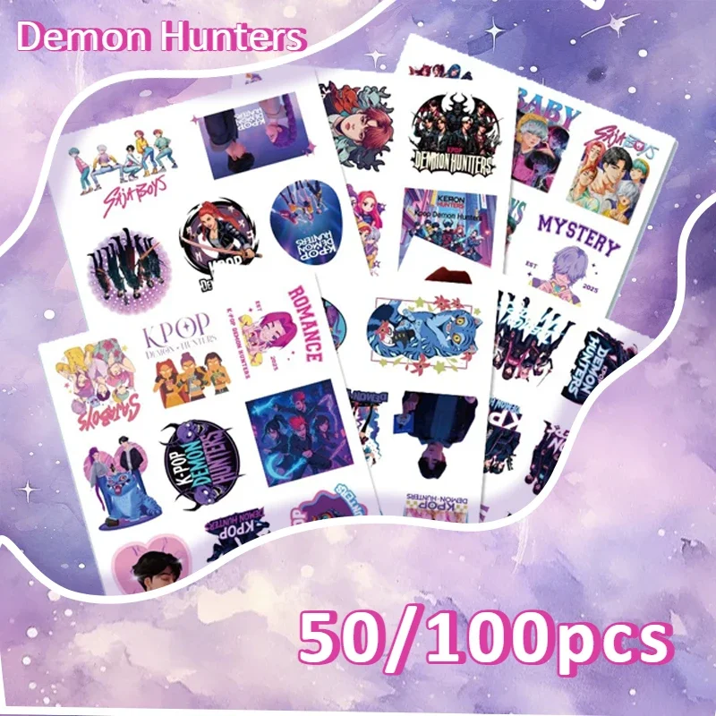 100 قطعة Kpop الشيطان هنتر ملصقات الموضة DIY بها بنفسك الديكور سكيت الأمتعة الكمبيوتر المحمول مكتب ملصقات لعب الأطفال