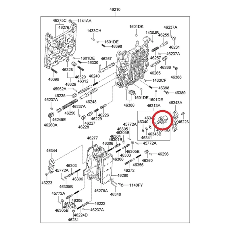Automatic Transmission Solenoid Valve For Rondo Azera Sonata Santa Fe Part Number:463133A060
