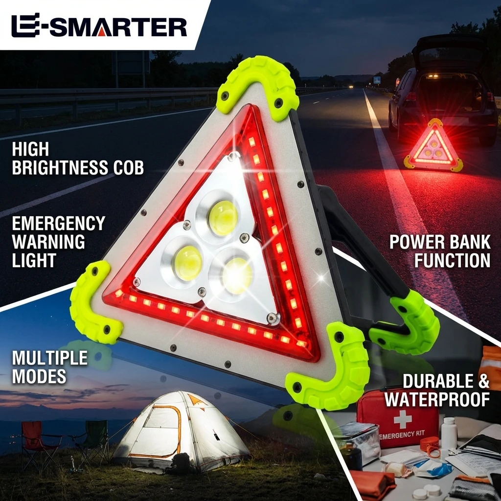 

Светодиодный рабочий фонарь COB, водонепроницаемый, многофункциональный, портативный, перезаряжаемый прожектор, аварийный светильник для ночного рынка