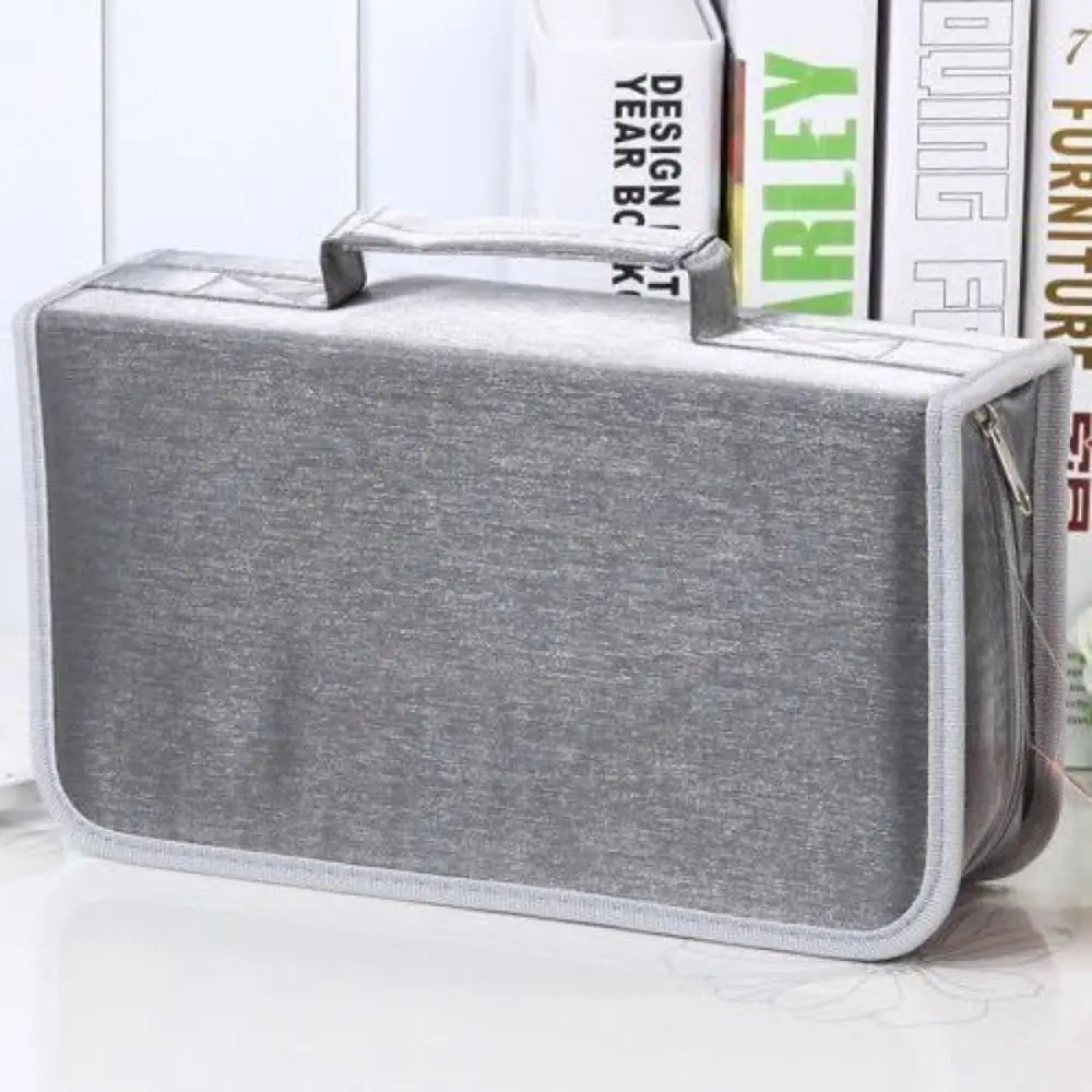 CD/DVD Binder 128 Disc CD Storage Bag Zipper Binder Travel Disc Box Booklet Waterproof CD Storage Box Album