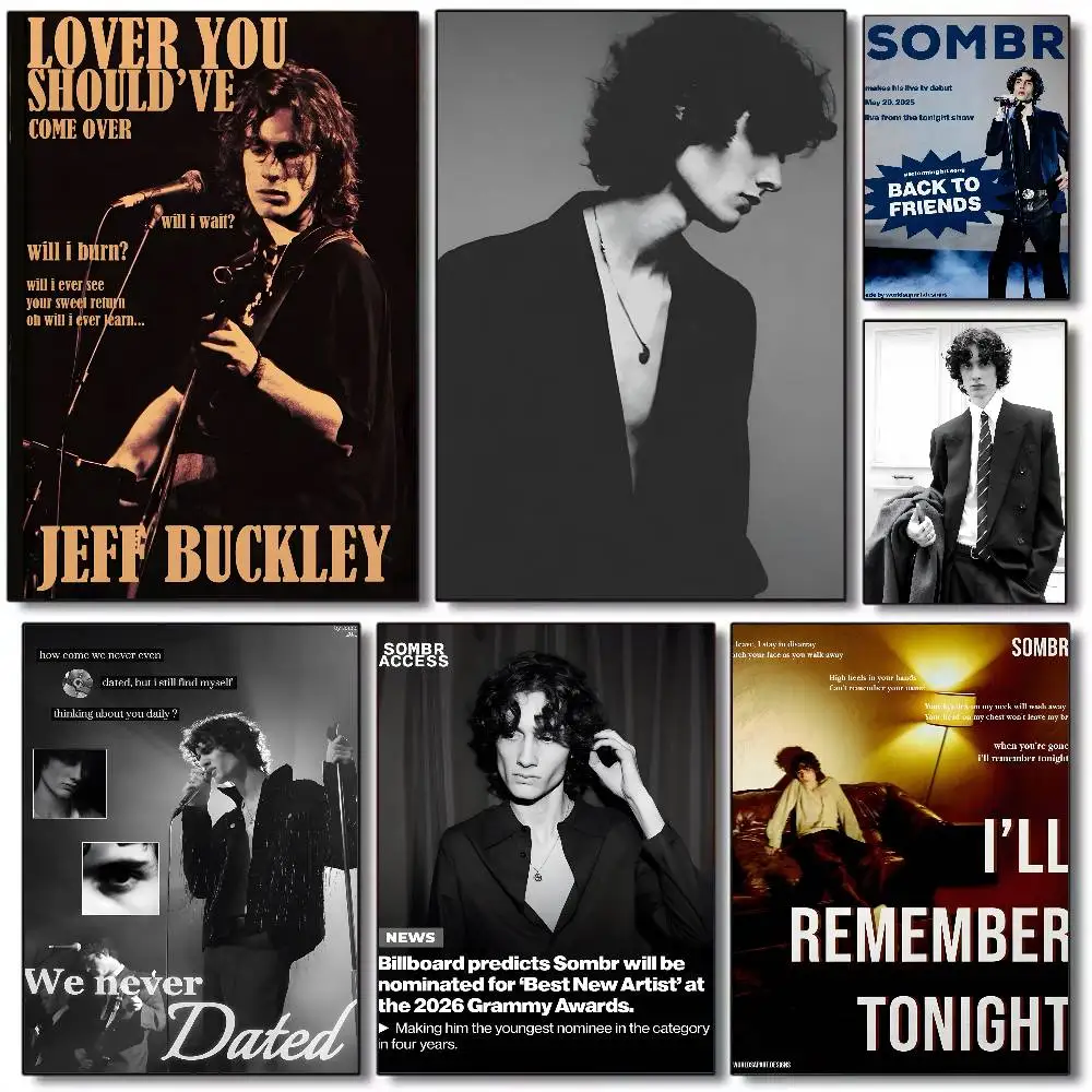 S-Sombr SINGER Album Cover Poster: The Perfect Wall Art for Music Lovers Who Crave Nostalgia and Detail