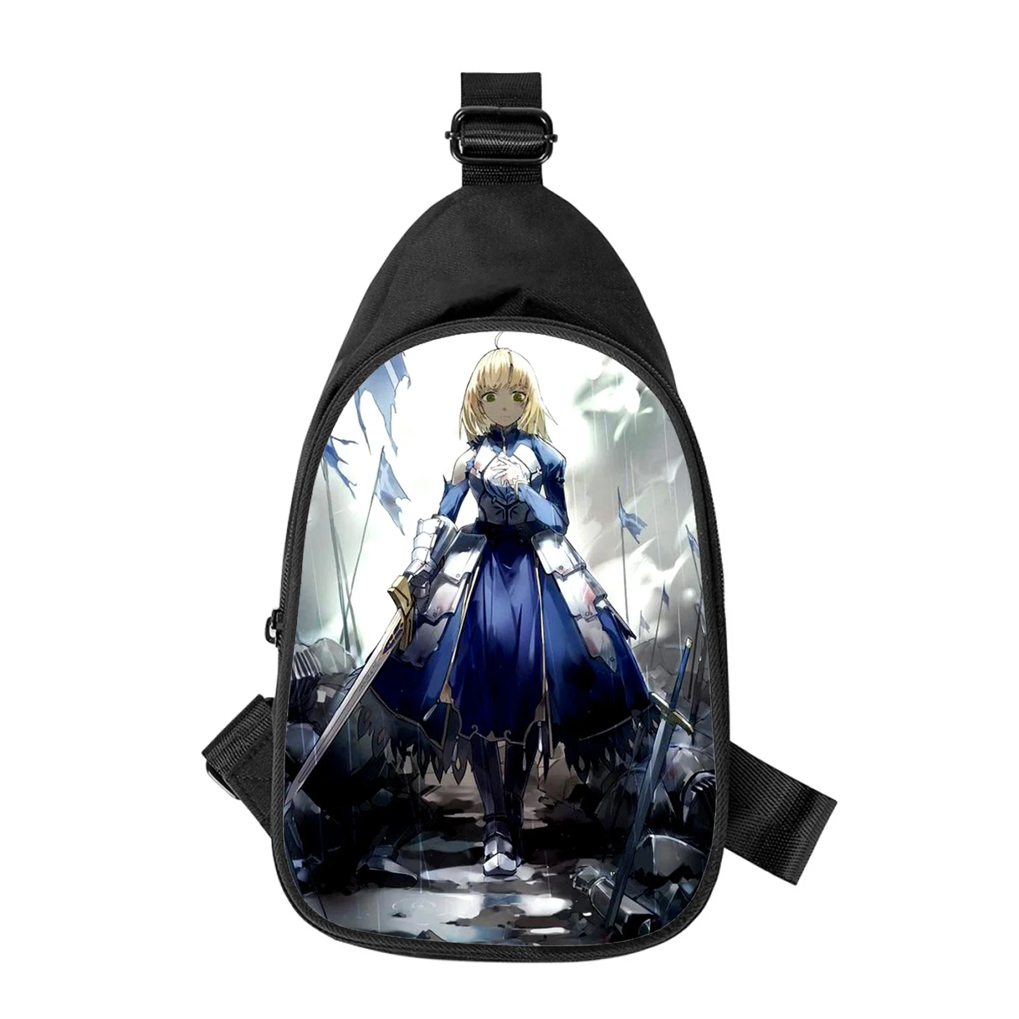 Anime Fate saber 3D Print New Men Cross Chest Bag Diagonally Women Shoulder Bag Husband School Waist Pack Male chest pack