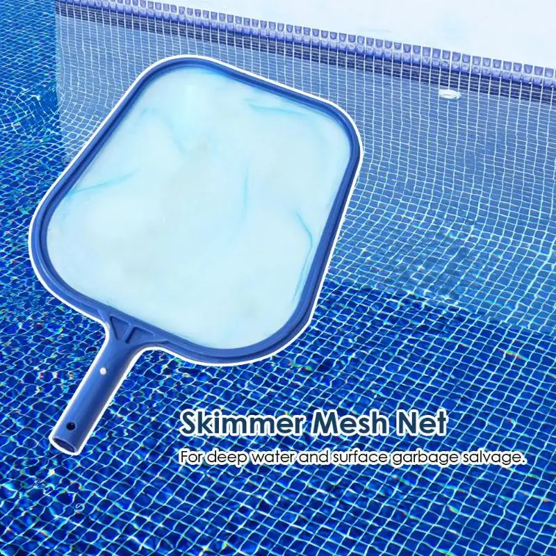 1pcs Swimming Pool Cleaning Net Leaf Rake Mesh Skimmer Spa Leaf Trash Net Tub Professional Cleaner Tool Pool Accessories