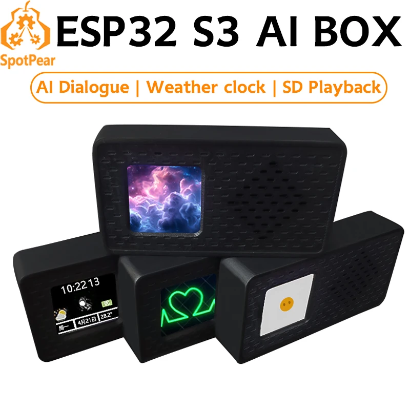 DeepSeek AI Chat Box ESP32-S3 1.3inch LCD Desktop N16R8 Development Board Display Wifi Weather Station TimeClock For XiaoZhi