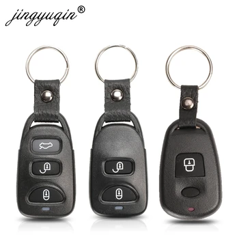 Jingyuqin 2/3 2 + 1 3 + 1 Knoppen Afstandsbediening Sleutel Shell Voor Hyundai Elantra Sonata Santa voor Kia Carens Keyless Fob Case Vervanging