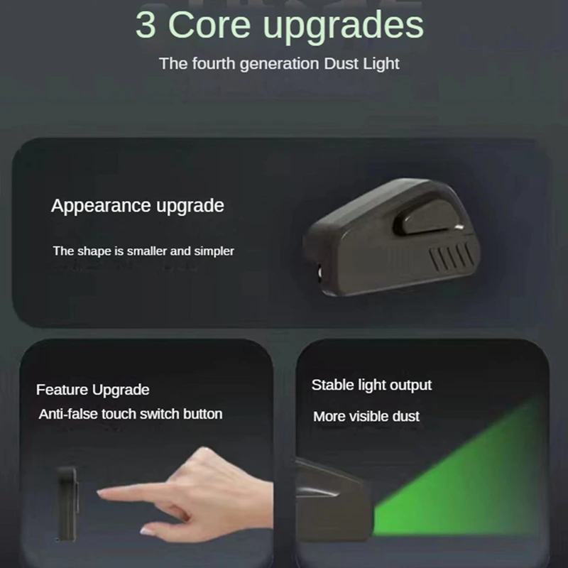 ABBK-مكنسة كهربائية أضواء الغبار مع بطارية شعر الحيوانات الأليفة القطط الكلب الفراء الغبار عرض LED مصباح مرفقات فراغ عالمية