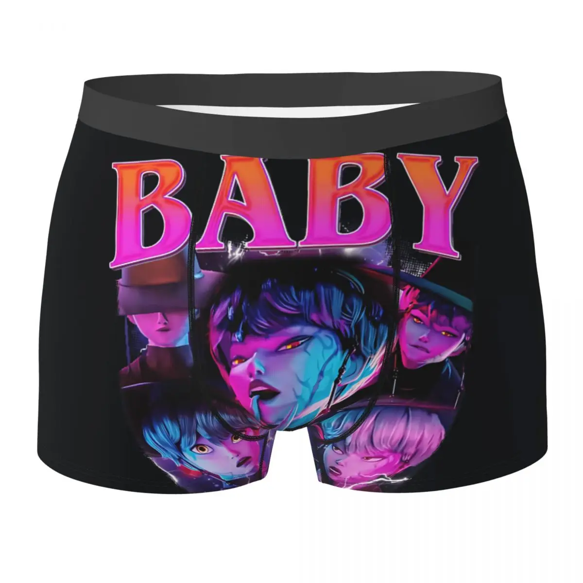 

Huntrix Boy Singer Underwear Males Underpants Print Stretch Boxer Shorts Trenky Shorts Briefs Big Size