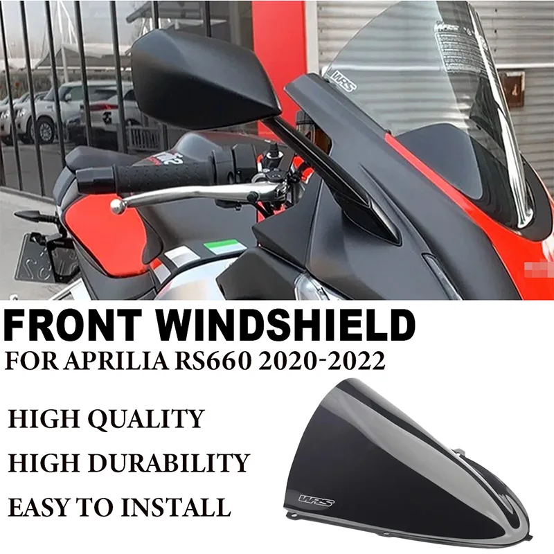 

Motorcycle Front Windshield Cover Suitable for Aprilia RS660 RS 660 2020-2022 High Quality Extended Windshield and Sunshade