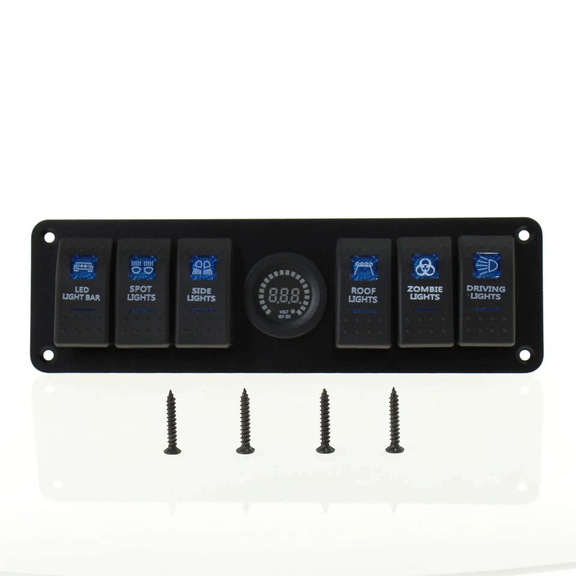 لوحة مفاتيح بحرية ذات 6 عصابة مع شاشة ملونة - مراقبة طاقة مقاومة للماء ووحدة تحكم LED