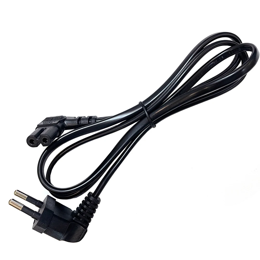 

1M 90 Degree Schuko CEE7/16 Europe 2pin Male to Right Angled IEC 320 C7 Power Supply Cord Cable Adapter black High-quality