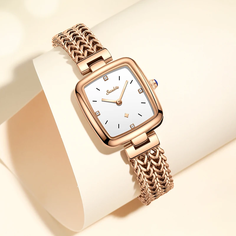 LIGE Fashion Watches For Women Sunkta Brand Luxury Waterproof Quartz Watch Women Casual Military Sport Square Watch Montre Femme