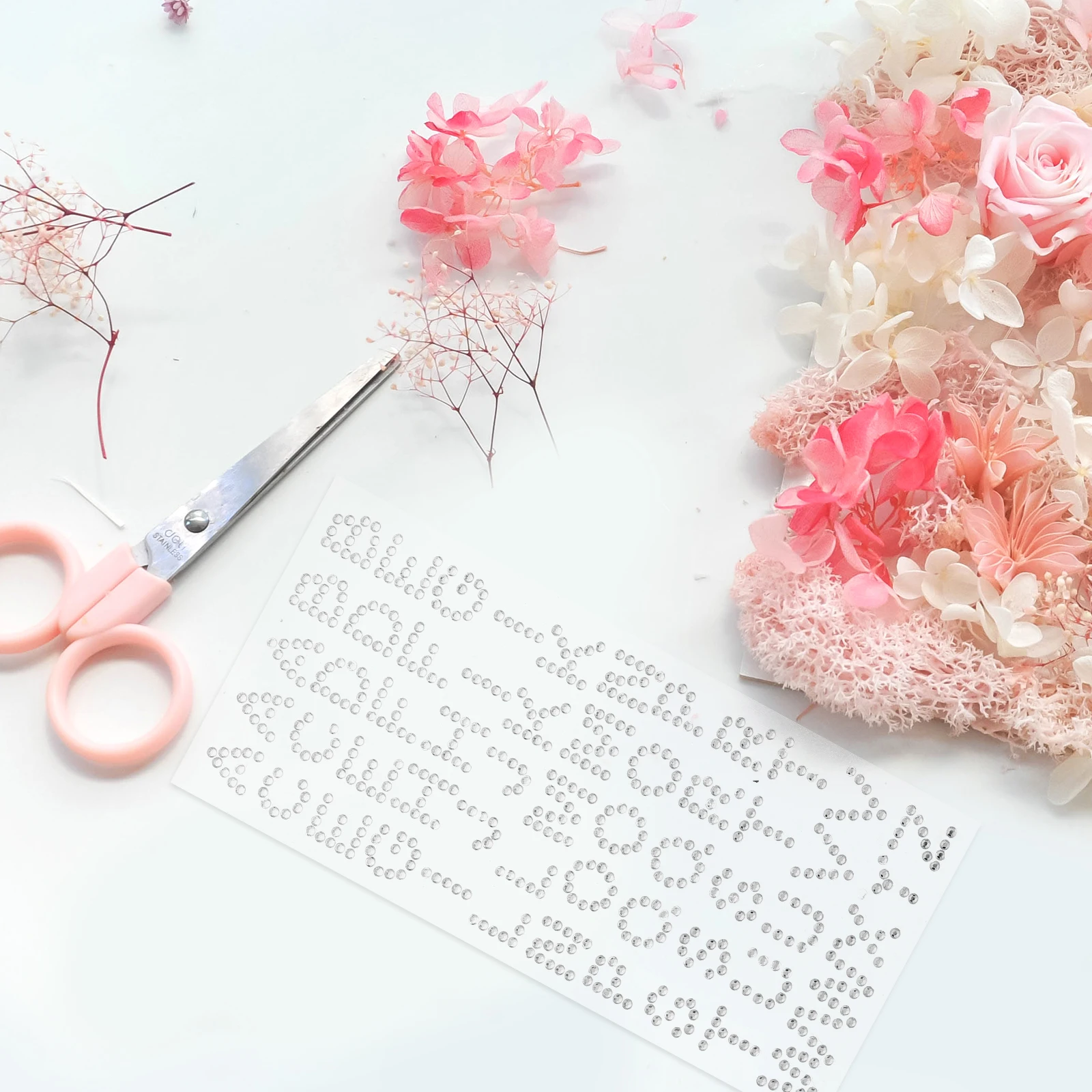 

Diamond Letter Stickers Fake Pearl for Crafting Pocket Book Student