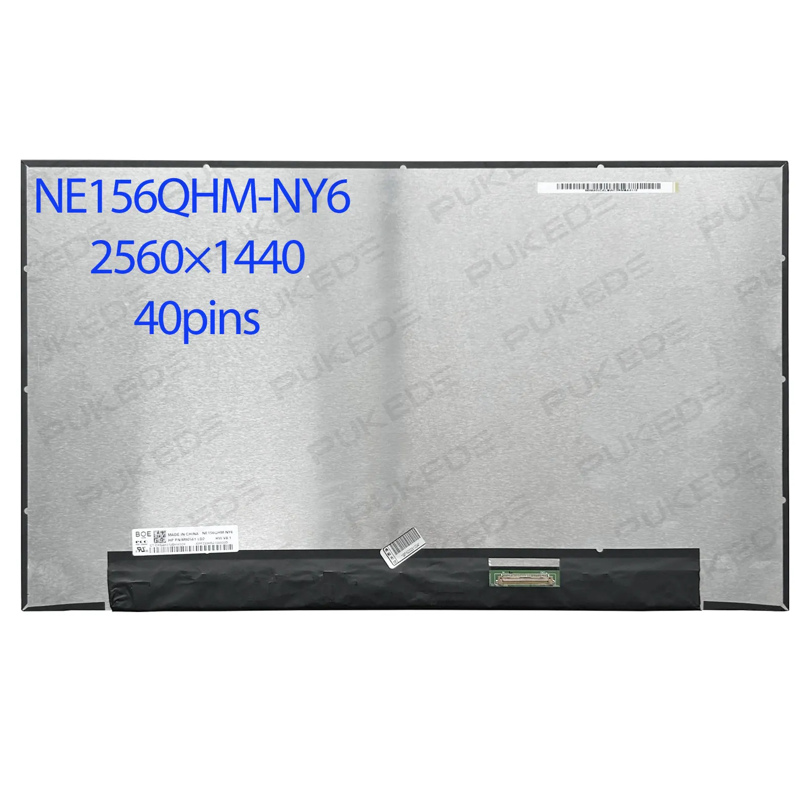 

15,6-дюймовый ЖК-экран для ноутбука 120 Гц NE156QHM-NY6, сменная матричная панель дисплея, 100% sRGB, 2560x1440 eDP, 40 контактов