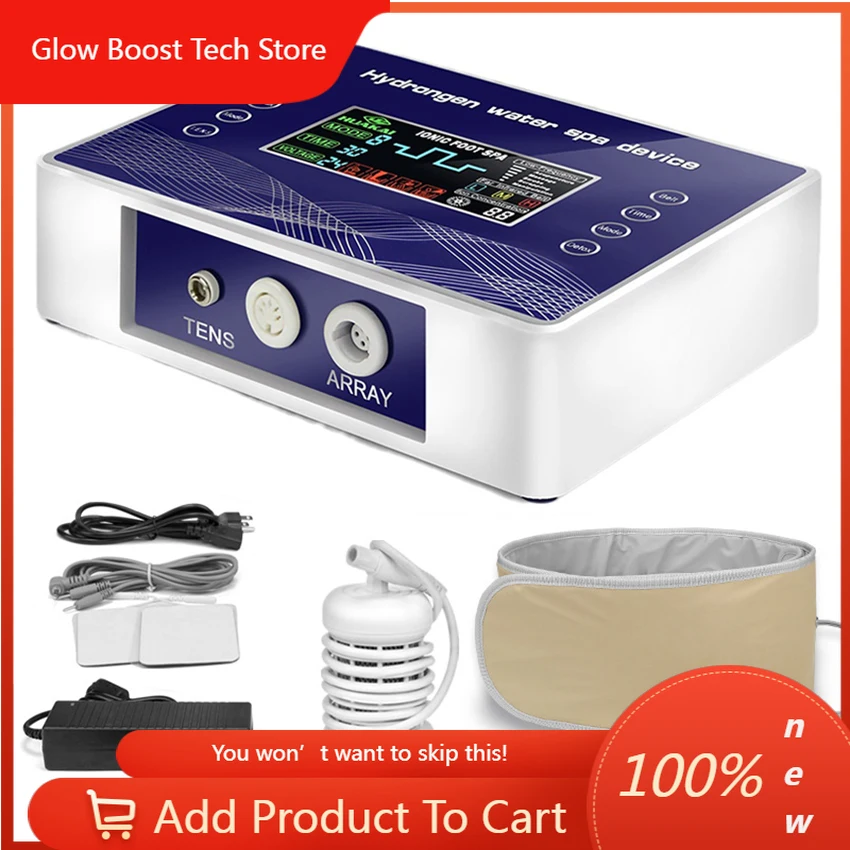 

NYMolecular Hydrogen Water Bath Generator Machine Foot Bath Massager Hydrogen Detox Foot Spa Massage Instrument