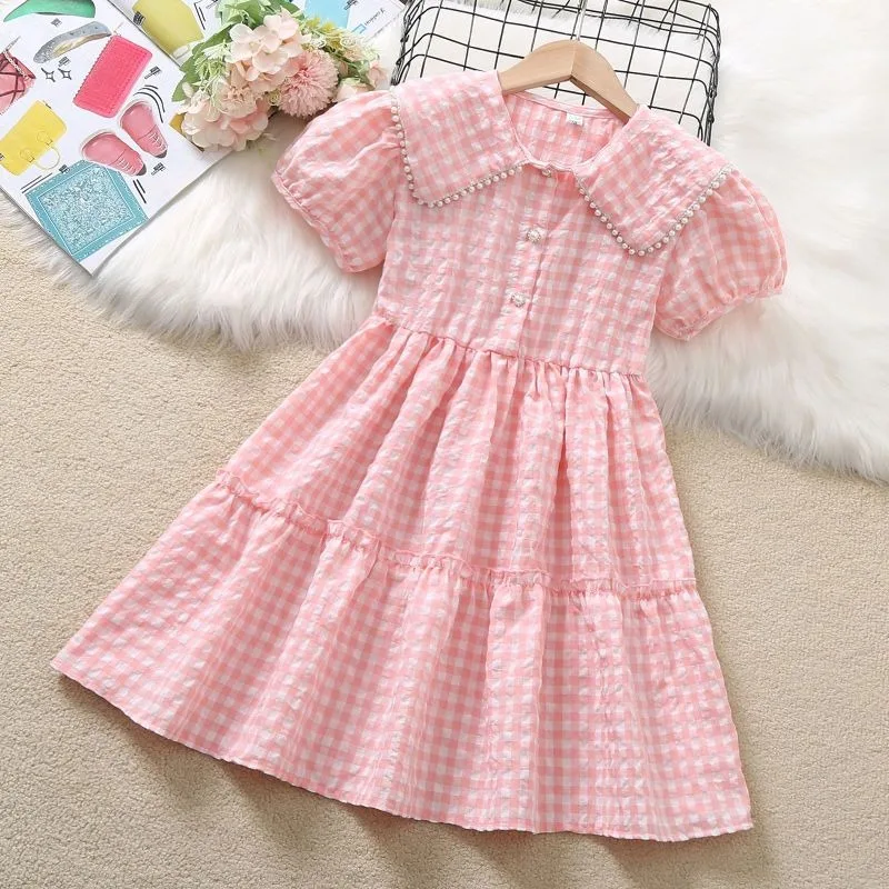 Doll-collar Cake Dress Children Clothes for Girls 10 To 12 Years Girl Costume Dresses 8 14 Old Junior Girls' Clothing Luxury 4 6