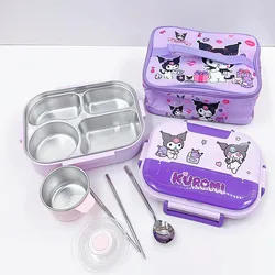 Sanrio Kuromi melody Bento Lunch Box Bags Meal Prep Hello Kitty contenitori Lunch Enfant Lunch Pack for Kids