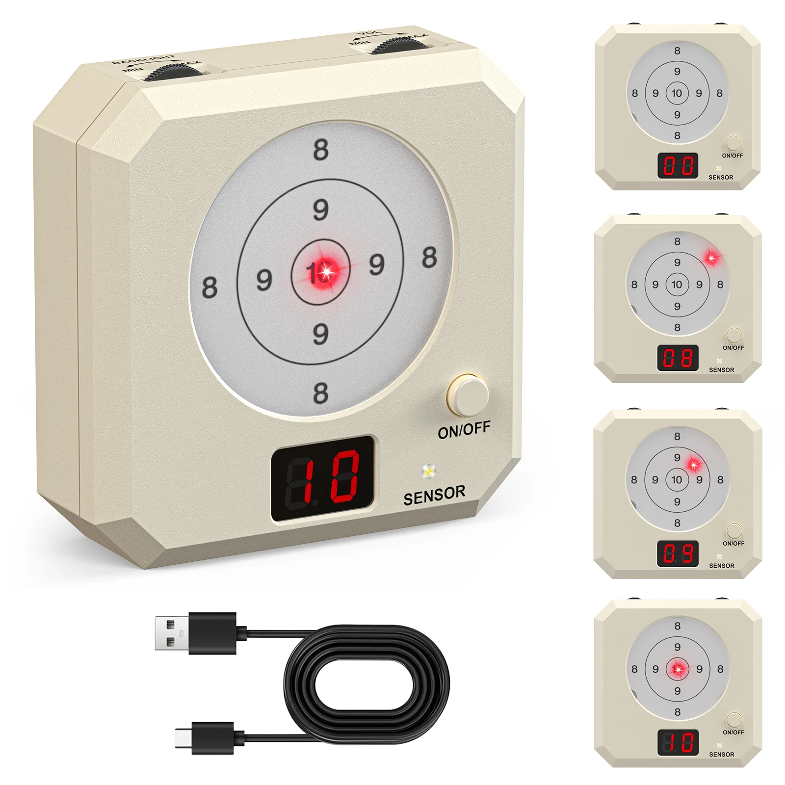 

Smart triple-ring sensing with voice announcement, real-time score tracking, Type-C fast charging, and extended battery life.