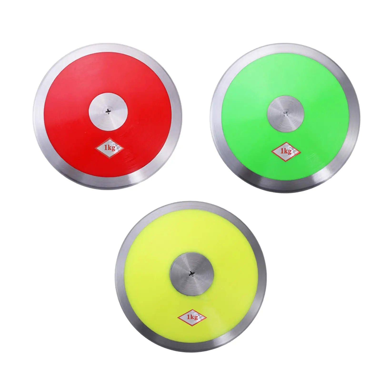 

Нейлоновый диск весом 1 кг со стальным ободом и центральным легкоатлетическим оборудованием. Тренировочное оборудование для занятий в колледже на заднем дворе.