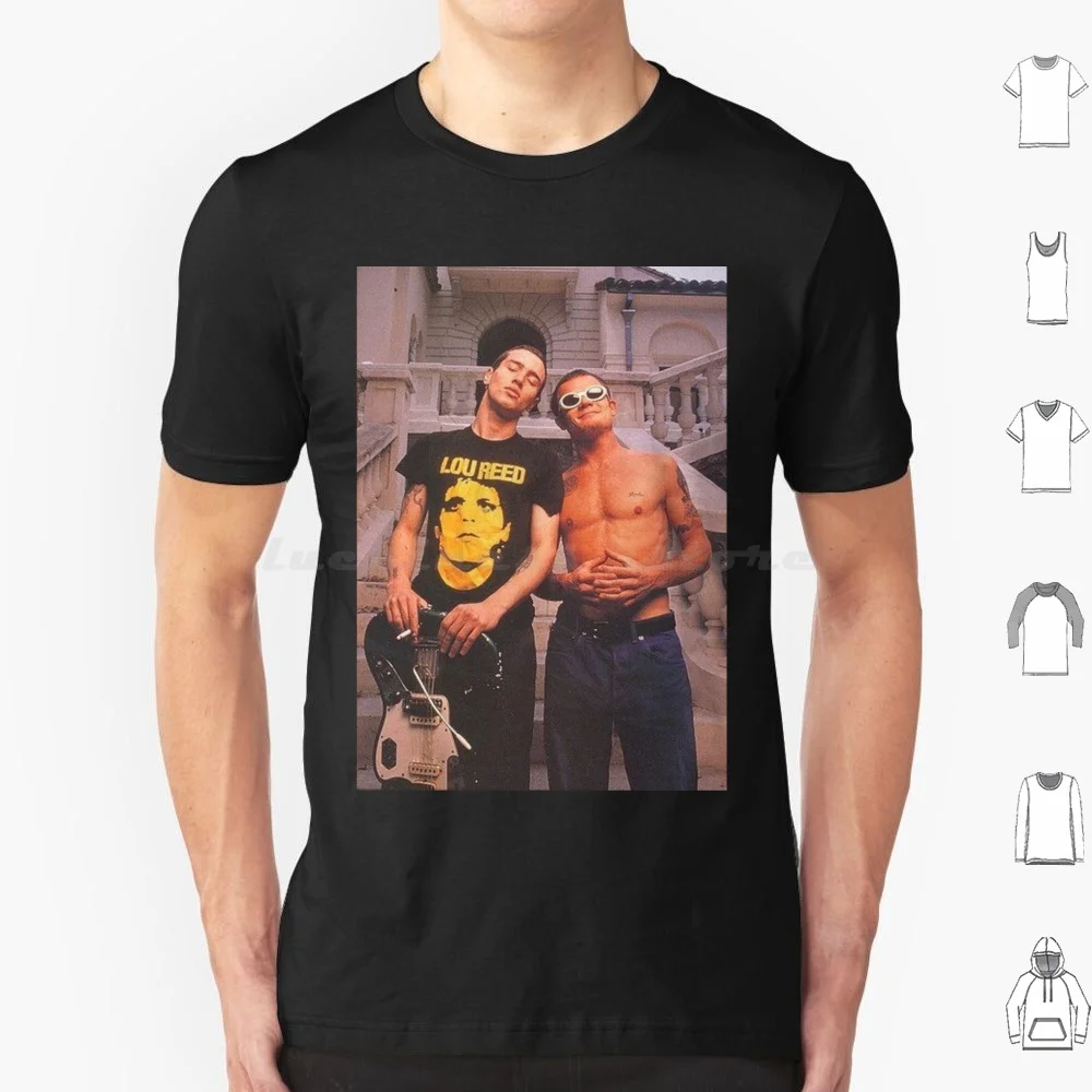 Camiseta John Frusciante y pulgas talla grande 100% algodón John Frusciante Frusciante música de pulgas Anthony Kiedis guitarra Chad Smith John