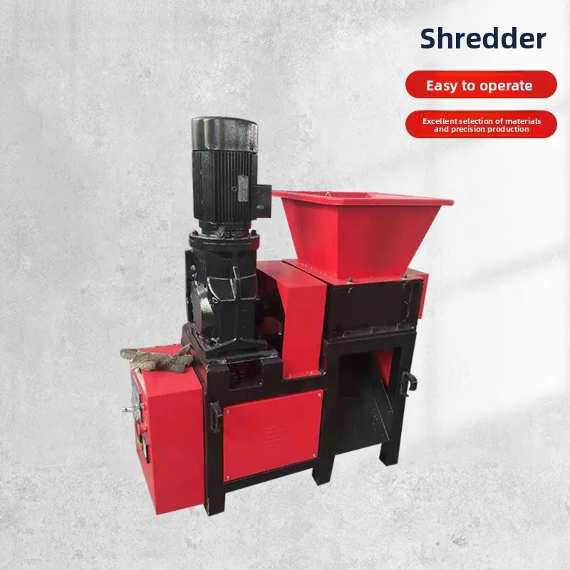 Small Shredder Single Large Double Shaft Multi-function Machine Box Garbage Metal Plastic Wood Board Crusher