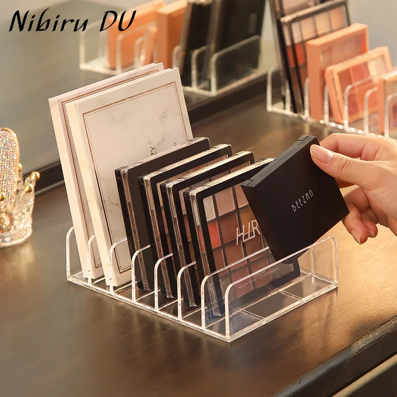

Acrylic Cosmetic Organizer 7 Grids Transparent Desktop Storage Box Drawer Partition Slot Case Rack for Cosmetics Holder