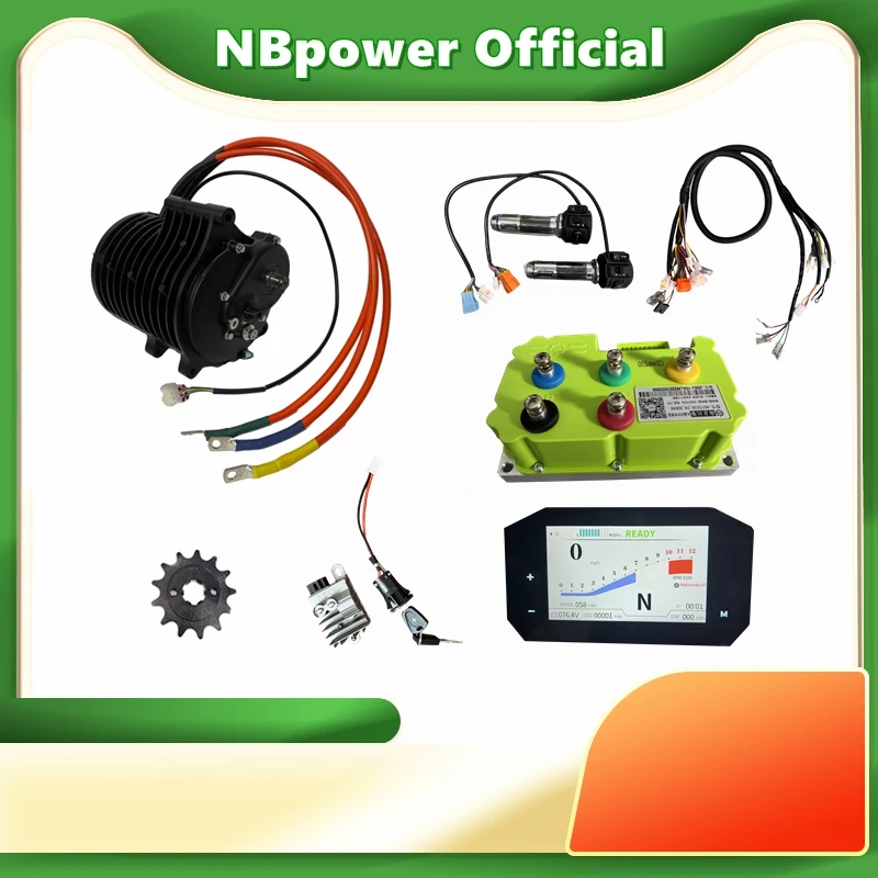 

70H QS138 V3 3KW двигатель среднего привода 1:2,35 комплект шестерен с дисплеем Fardriver ND72450 NBTFT-5 для электрического мотоцикла