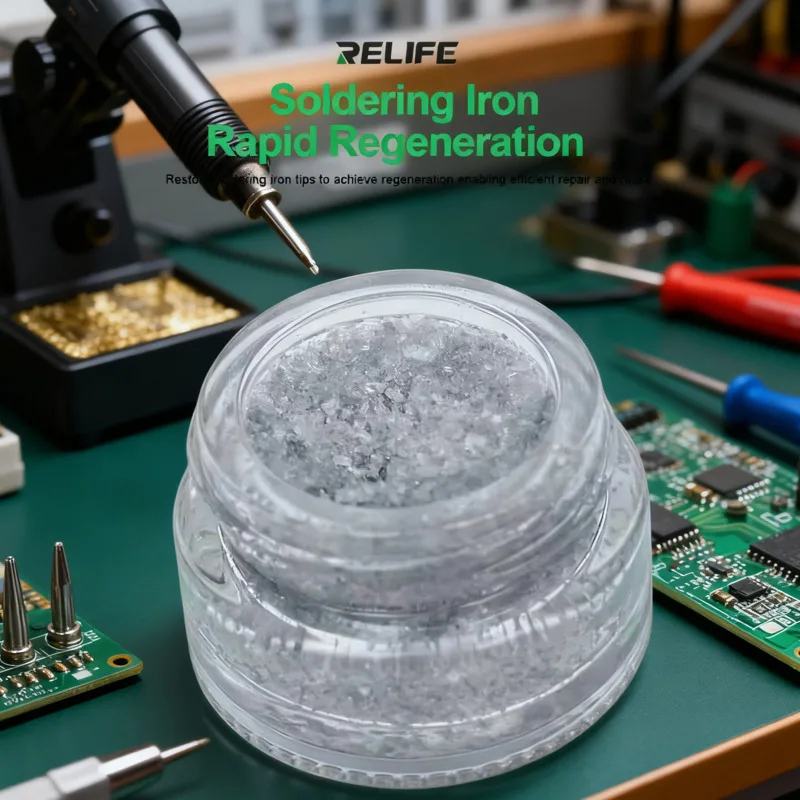 Pasta Regenerasi Ujung Solder Profesional RL-461A Formula Memperpanjang Umur Ujung Solder Dengan Menghilangkan Oksida Membandel Saat Berkontak