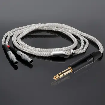 適用於 Focal Utopia Fidelity 全罩式耳機的 16 芯純銀耳機線,4 針 XLR 插頭 10 最佳銷售 純銀線纜 - №1