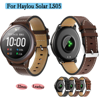 Strap For Xiaomi Haylou Solar LS05 Leather Strap Smart Watch Replacement Quick Release 22mm Watchband