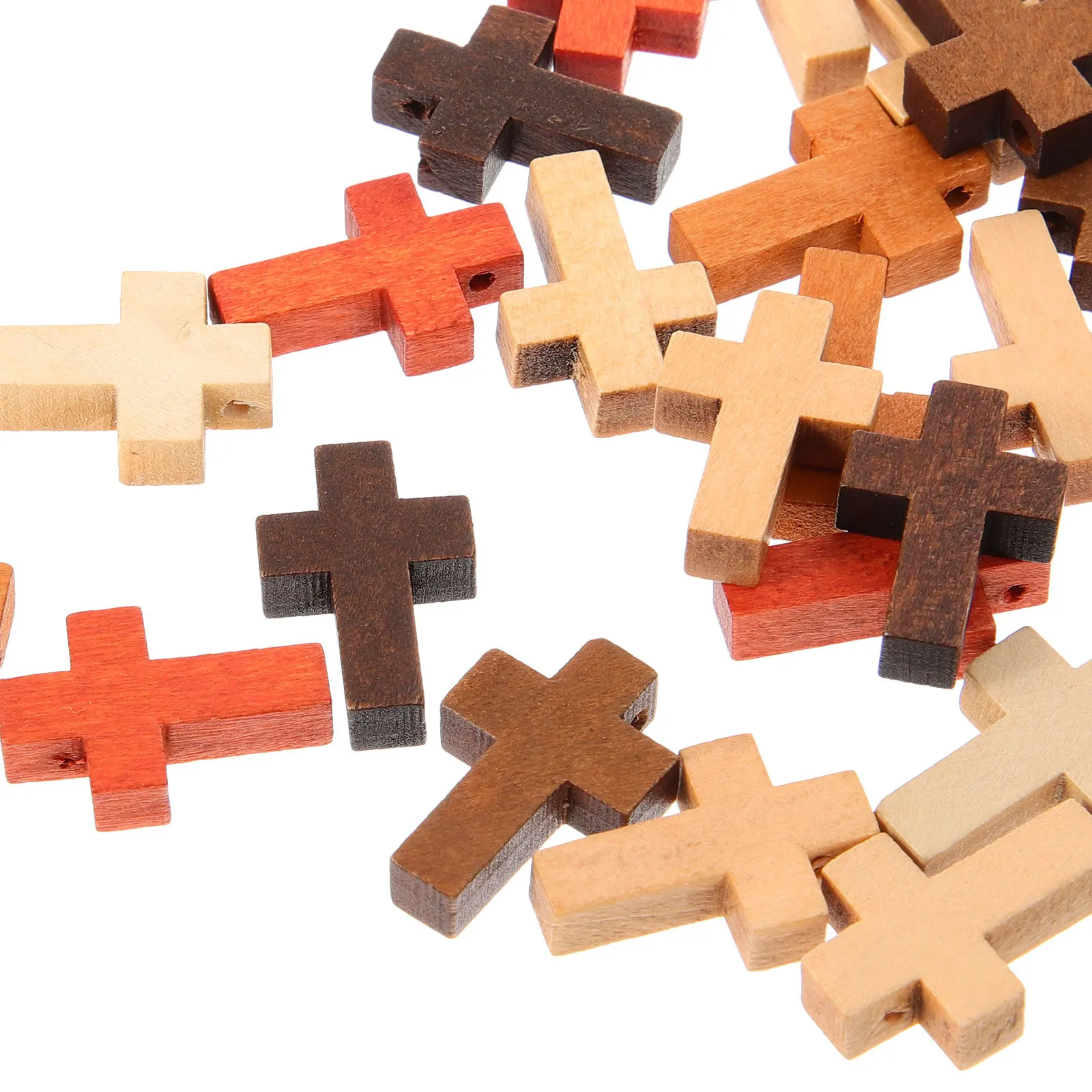 

50 Pcs Cross Pendant Mini Charms Necklace for Jewelry Making Crosses Hanging Jewellery Bracelet