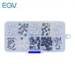 250Pcs/Box 10 Kinds Car Remote Control Key Touch Switches Micro Momentary Tact Tactile Patch Button Switch Assortment Kit