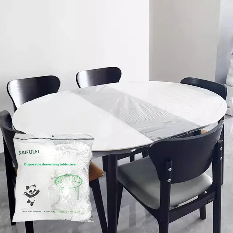 Disposable Thickenedpe Transparent Waterproof Oil-resistant Tablecloths Bundled Table Covers Dining Washing Plastic Tablecloths