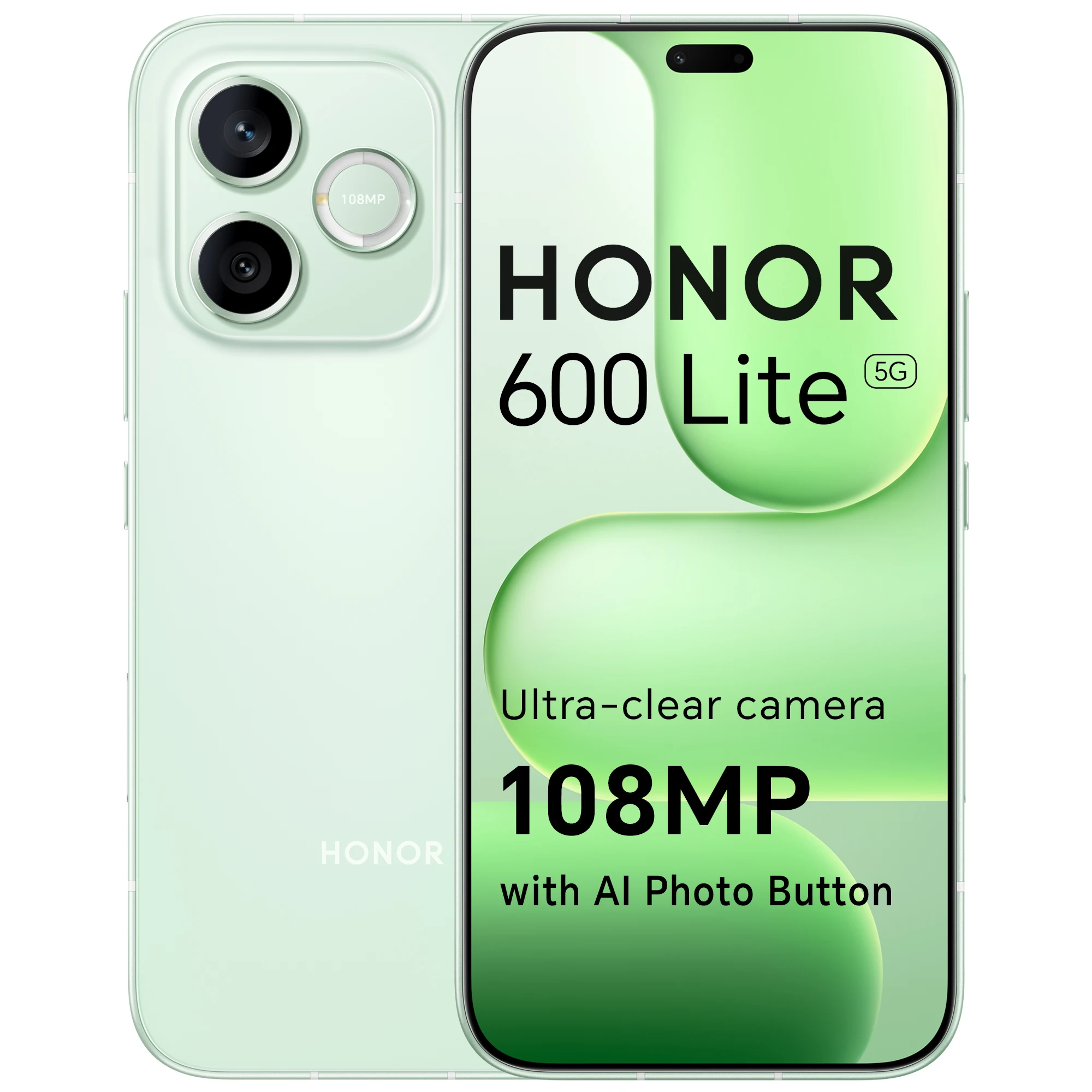 HONOR 600 Lite 5G Smartphone EU Version MediaTek Dimensity 7100 Elite 6.6”120Hz AMOLED 6520mAh 45W SuperCharge 108MP AI Camera