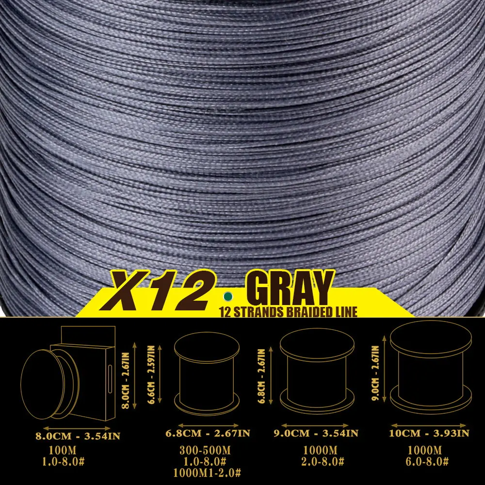 JOSBY X12 Geflochtene Angelschnur 500M 300M 1000M Multifilament Salzwasser PE Karpfen Draht MultiColor Japan Super starke Zubehör – Detail 2
