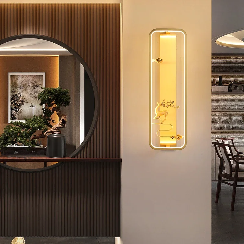 SEAN ทองเหลืองโคมไฟ LED โมเดิร์นหรูหรา Sconce ตกแต่งภายในห้องนอนห้องนั่งเล่นข้างเตียง Corridor Lighting