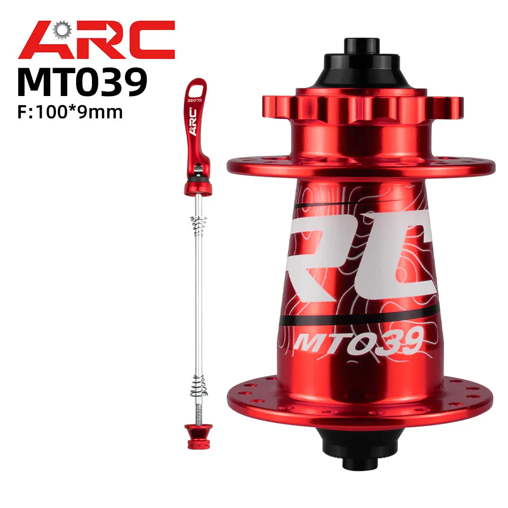 ARC MT039 MTB Hub Bearing Bike Freehub Front Rear Hub 100mm Single front mountain bike hub -Red Gold Purple Orange Silver