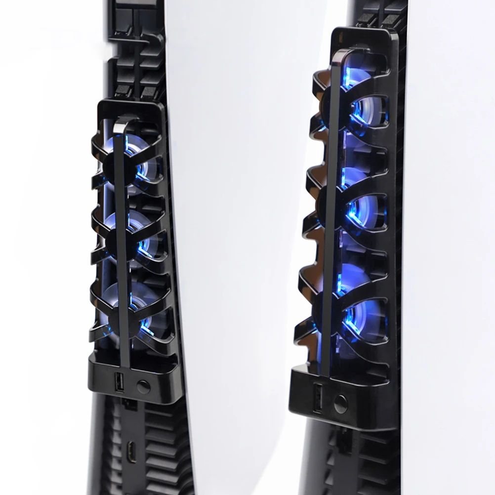 

Cooling Fan For Game Console Air Cooler Radiator Fan Led Light High Machine Hub Dissipation Gamepad Notebook