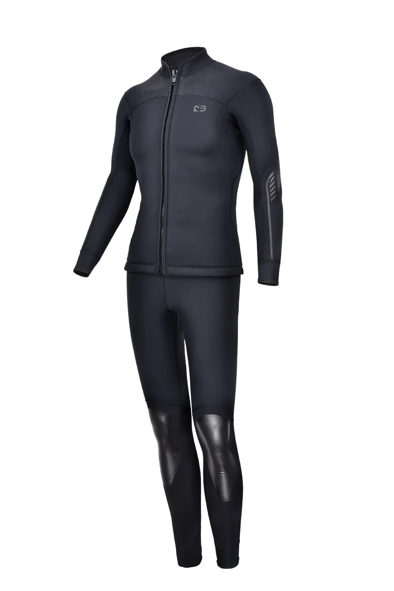 BESTDIVE 5mm Full-length Super Stretchy Two-piece Diving Westsuit Men