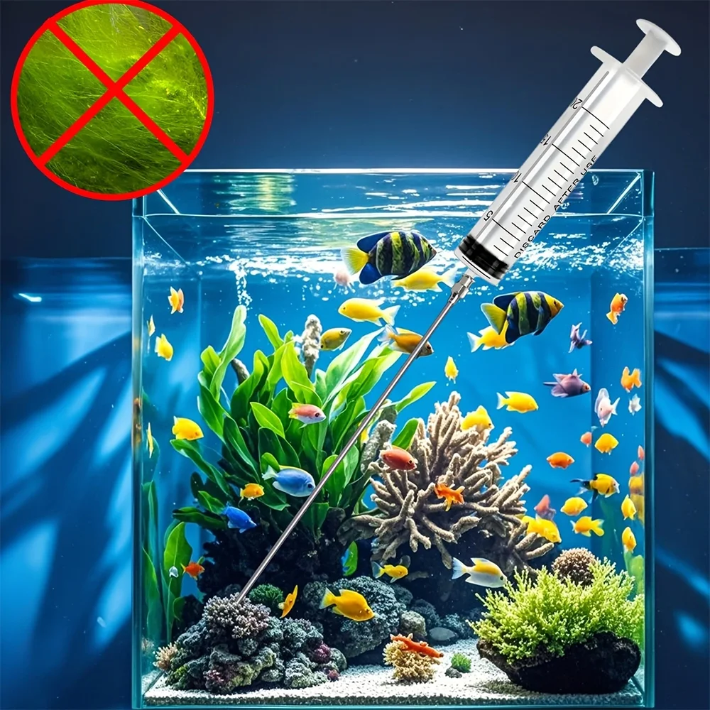Ein Set von Aquarium-Düngemittelapplikatoren für gezielte Düngung, gezielte Algenentfernung, extra lang und so, dass sie Ihre Hände nicht nass machen. Sie eignen sich ideal für die Befruchtung von