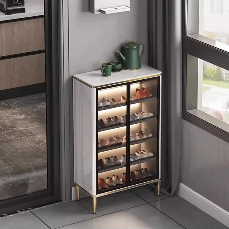 

/Fashion White Modern Shoe Cabinets Mobile Stand Minimalist Shoe Cabinets Simple Space Saving Sapateira Lounge Suite Furniture