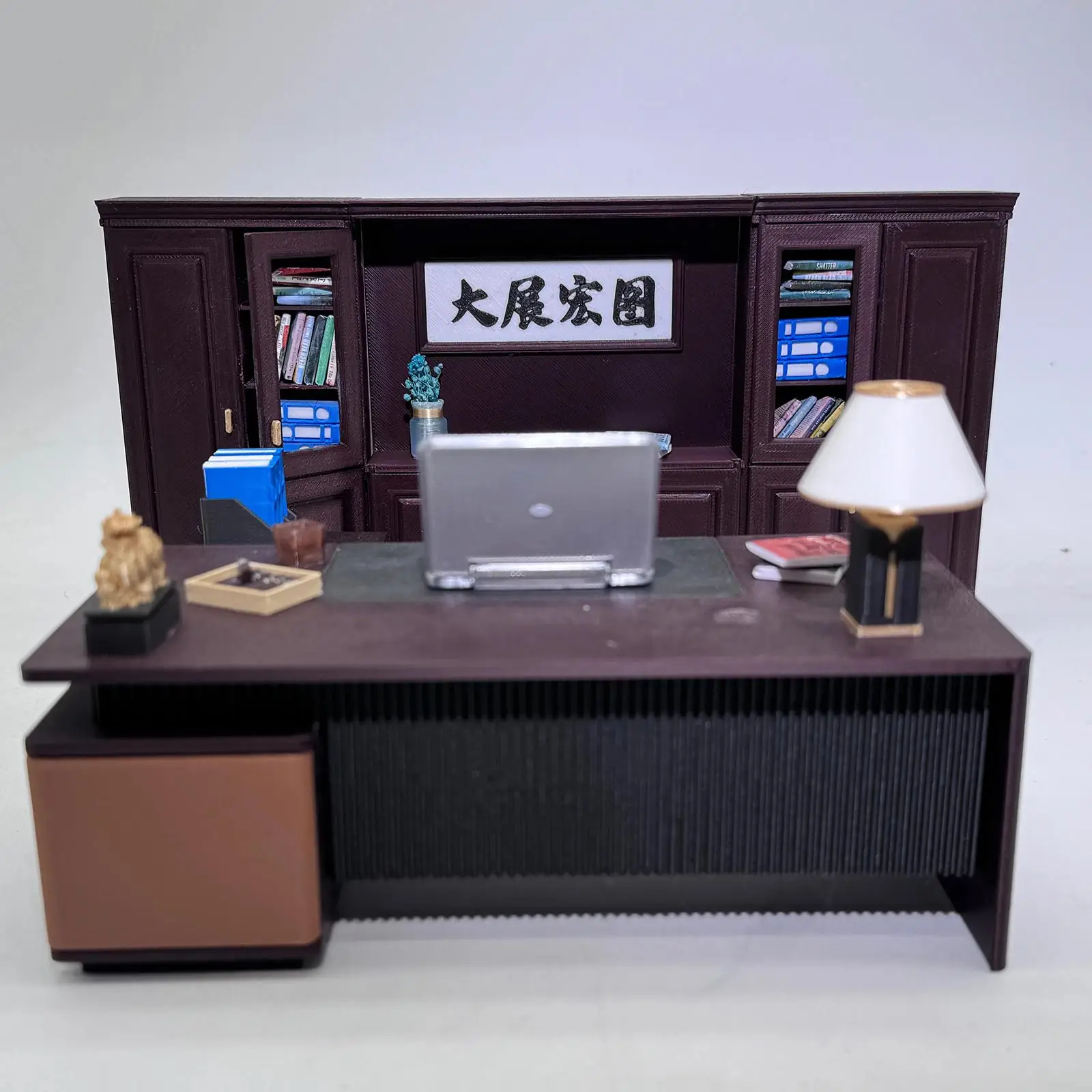 

Dollhouse Mini Table 1 12 Scale ABS Miniature Office Furniture Set for Dolls Kitchen Playroom Decoration