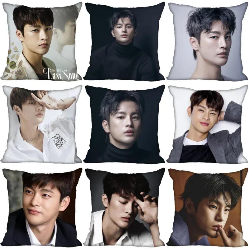

Nice Seo In Guk KPOP Pillow Case Home Decorative Fabric Pillows Cover New Year Accessories PillowCases 45X45cm 0824