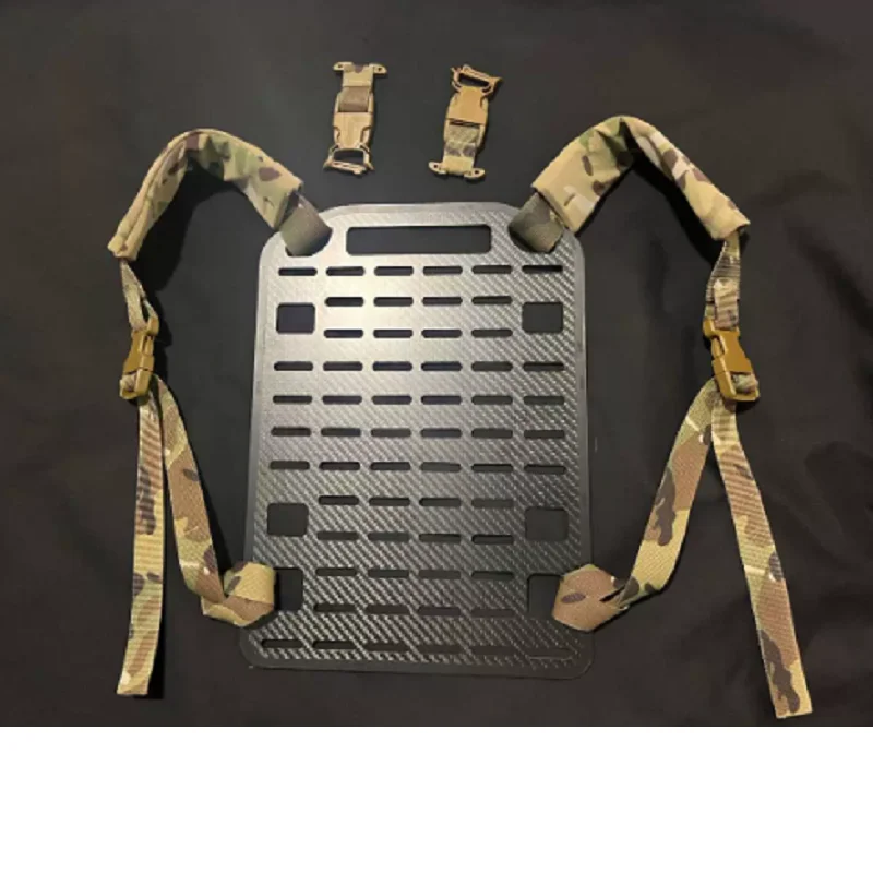 Outdoor Tactical Carbon Fiber Quick Release Backboard Vest Backpack