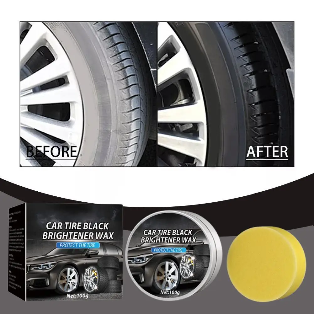 

Auto Tire Retreading Wax Tire Coating Paste Tire Gloss Coating Wax Auto Rubber Parts Gloss Paste Anti-aging