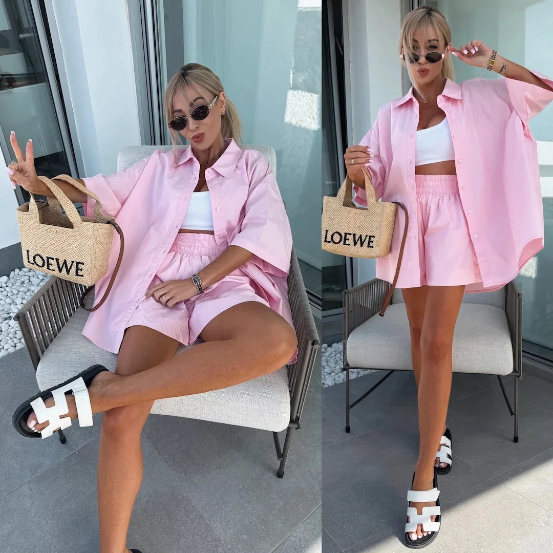Two Piece Sets Women Pant Set Tracksuit Jogger Y2k Sweatshirts Autumn Summer Sports Elastic Waist Streetwear Pants Matching Sets