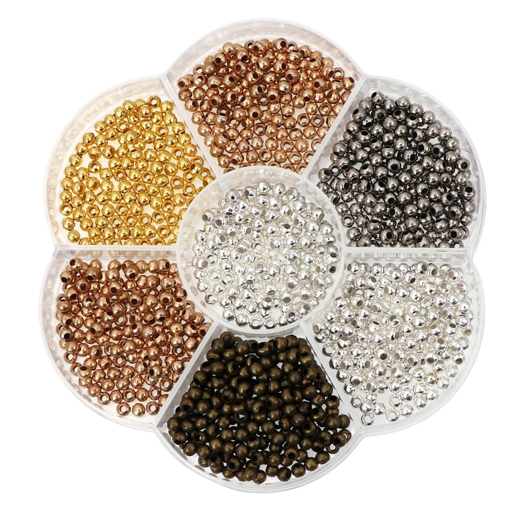 

2800pcs Flat Wooden Beads Jewelry Making DIY Necklace Bracelet Earrings Craft Spacer Beads Loose Beading Supply Durable