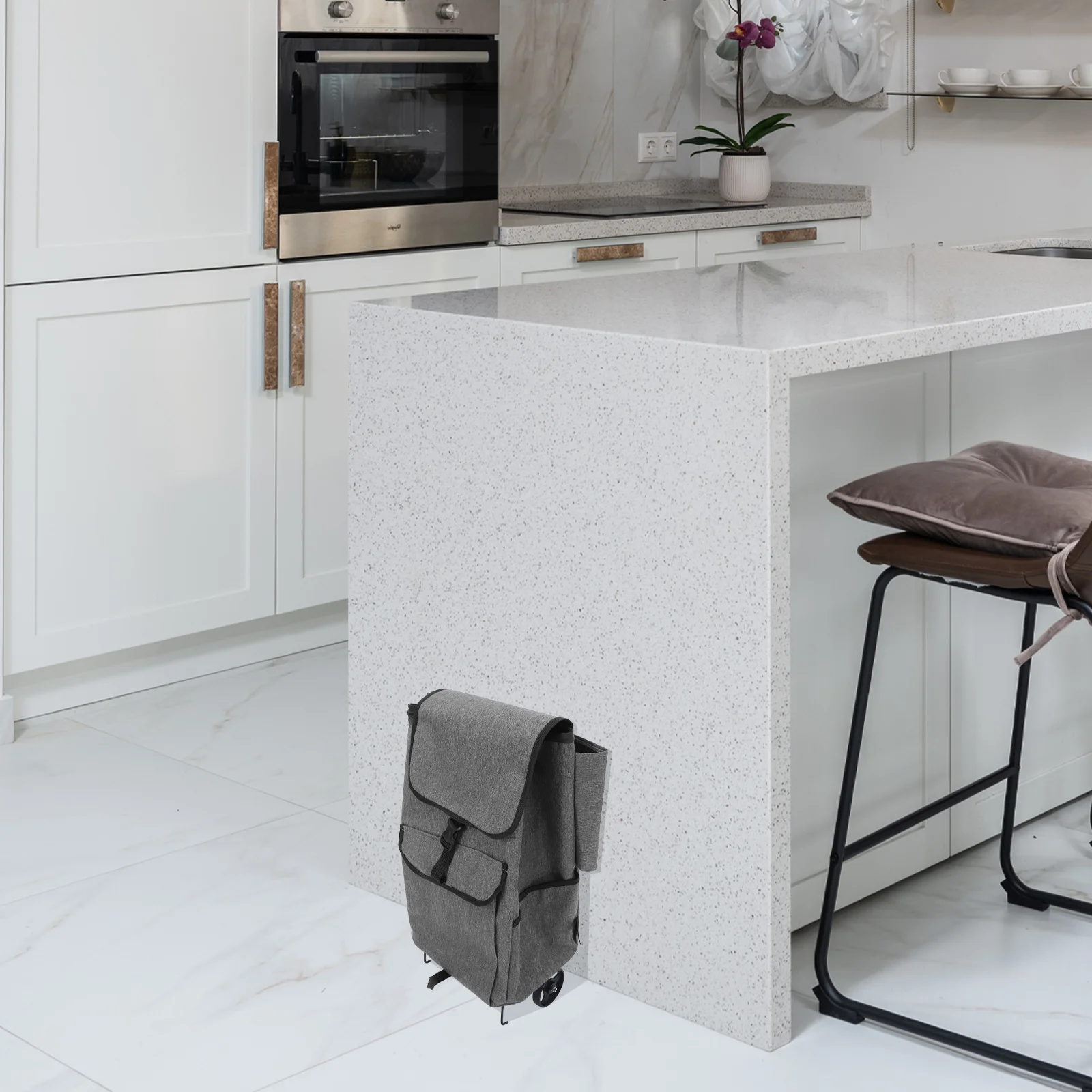 

Thickened Oxford Shopping Trolley Bag Large Capacity Waterproof Reusable Cart Replacement Portable Folding Utility Pouch For