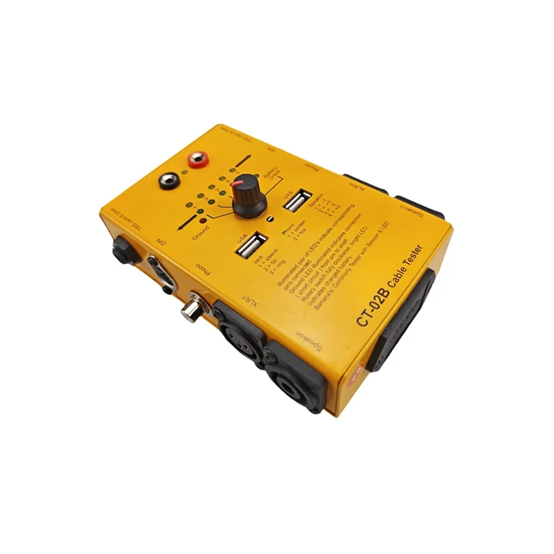 

Тестер кабелей XB-XLR CT-02B Многоцелевой аудиокабель Тест XLR Многофункциональный тестер линейного счетчика