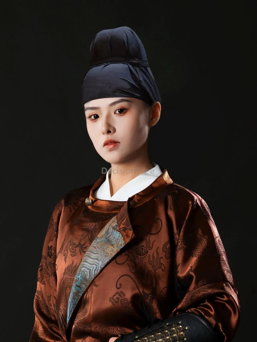 

2900, халат династии Тан с круглым воротником, аксессуар, головной убор, унисекс, традиционная повседневная китайская шляпа, простая элегантная универсальная шляпа ханьфу