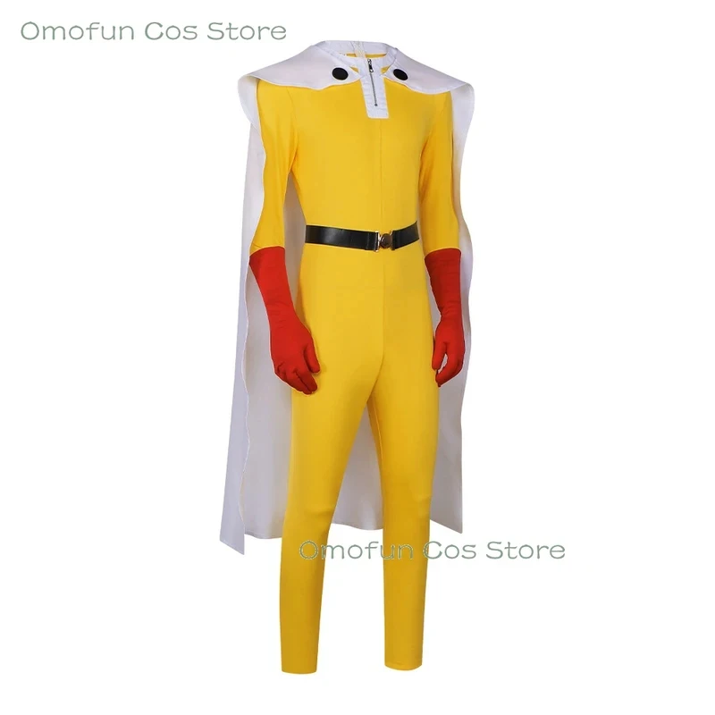 s,3'g\7;ONE PUNCH-MAN Saitama Cosplay Costume Cape Boots Mask Wanpanman Anime Roleplay Clothes Halloween ACG Gathering 4;b,7\k/8 view 4
